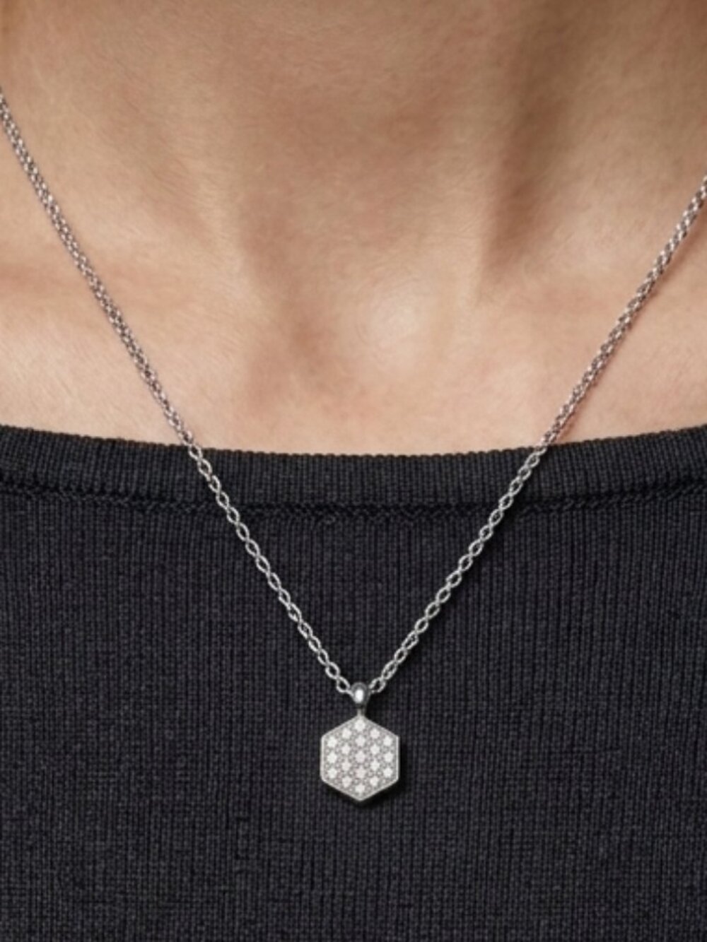 Maison Birks 18K White Gold Diamond Necklace